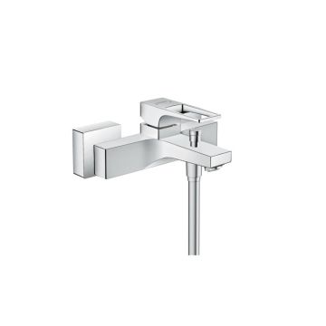 Hansgrohe Einhebel-Wannenmischer Aufputz mit Bügelgriff-Metropol, chrom