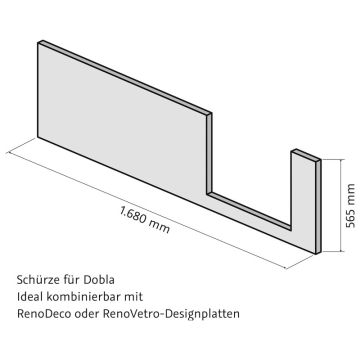HSK Dobla Frontschürze 170 cm