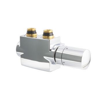 HSK Designheizkörper Anschlussarmaturen - Kompaktventil in chrom