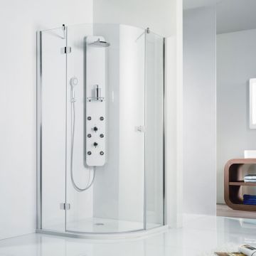 HSK Premium Softcube Viertelkreisdusche / Runddusche - 3-teilig, Radius 547