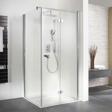 HSK Exklusiv Drehfalttür mit Seitenwand