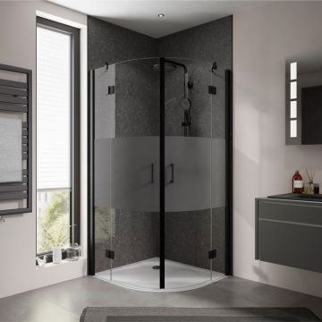 HSK Aperto Viertelkreisdusche / Runddusche - pendelbar, 4-teilig