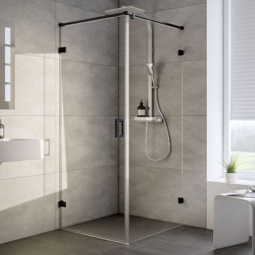 HSK Atelier Plan Pur Duschtür mit Seitenwand - AP.220 - Drehtür