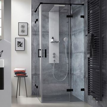 HSK Atelier Plan Pur - AP.223 - Drehtür an Nebenteil und Seitenwand