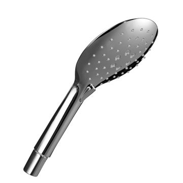 HSK Shower und Co Handbrause AquaSwitch Rund inkl. Brauseschlauch, silber