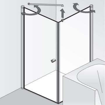 HSK Exklusiv 2.0 Duschtür mit Seitenwand