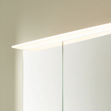Laguna Spiegelschränke Aufbau- u. Aufsatzleuchte - 120 cm, asymmetrisch