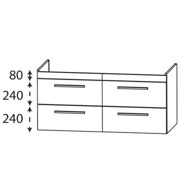 Laguna Waschtischunterschränke Waschtischunterschrank - Skizze