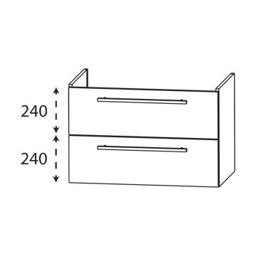 Laguna Waschtischunterschrank - 55 cm