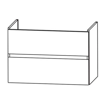 Laguna Waschtischunterschrank 118 cm Skizze