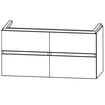 Laguna Waschtischunterschrank 120 cm Skizze