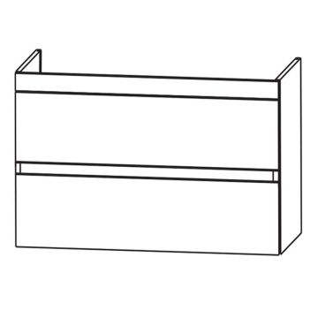 Laguna Waschtischunterschrank 125 cm Skizze