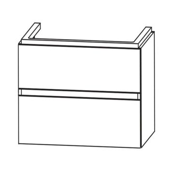 Laguna Waschtischunterschrank 90 cm Skizze