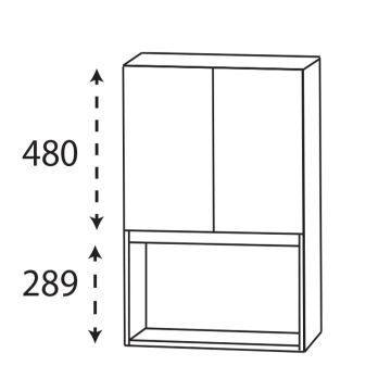 Laguna Highline 100 Highboard - 60 cm Skizze