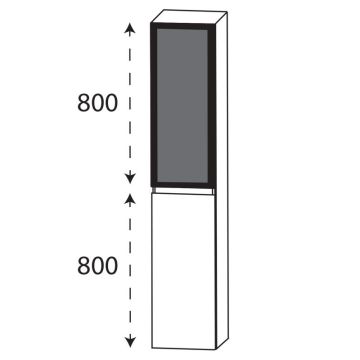 Laguna Highline 100 Hochschrank - 30 cm Skizze