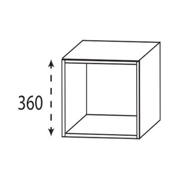 Laguna Highline 100 Plattenunterschrank - 60 cm Skizze