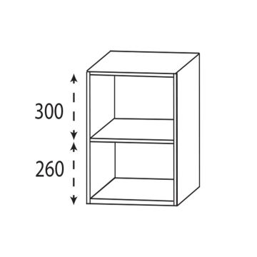 Laguna Highline 100 Plattenunterschrank - 30 cm Skizze
