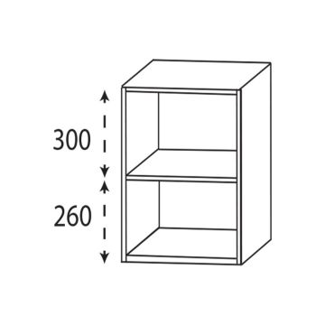 Laguna Highline 100 Plattenunterschrank - 40 cm Skizze