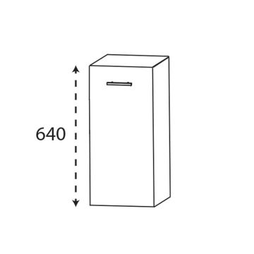 Laguna Ergänzungsschrank Unterschrank - 30 cm Skizze