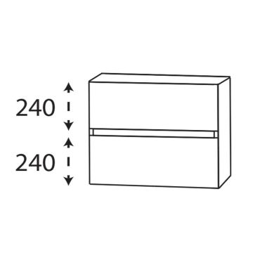Laguna Ergänzungsschrank Unterschrank - 60 cm Skizze