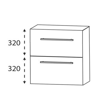 Laguna Ergänzungsschrank Unterschrank - 40 cm Skizze