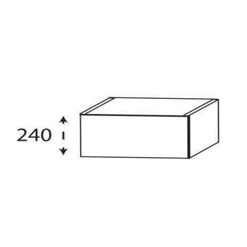 Laguna Platino 2.0 Unterschrank - 80 cm Skizze