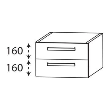 Laguna Platino 2.0 Unterschrank - 80 cm Skizze