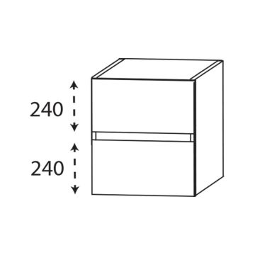 Laguna Platino 2.0 Plattenunterschrank - 70 cm Skizze