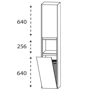 Laguna Pronto Hochschrank - 42 cm Skizze