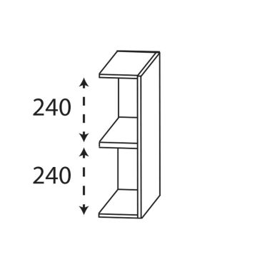 Laguna Reflex Regal / Anbau für Waschtischverlängerung Skizze