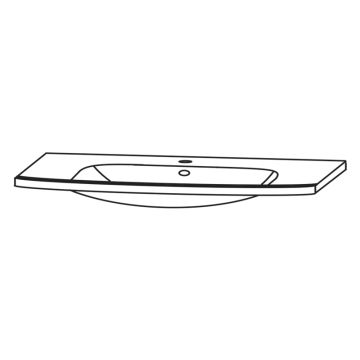 Laguna Kera.Home Möbelwaschtisch - 125 cm Skizze