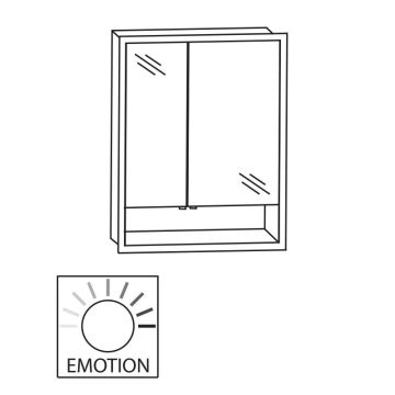 Laguna Spiegelschränke Spiegelschrank - 65 cm, Skizze