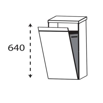 Laguna Brio Highboard 40 cm Skizze