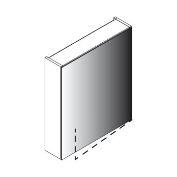 Lanzet Spiegel Spiegelschrank L0 - 60 cm Skizze