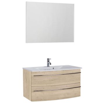 Marlin Bad 3040 - CITYplus Badmöbel Set 3 - 92,4 cm 5