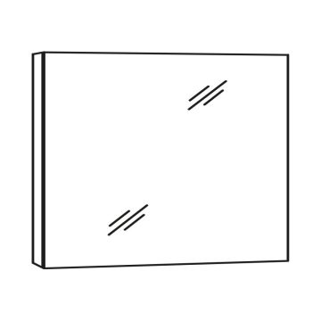 Marlin Bad 3980 Spiegelschrank - 60 cm Skizze