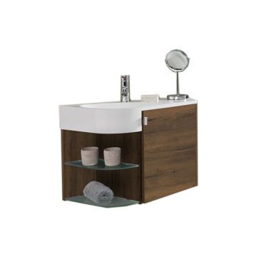 Marlin Gästebad 3010.3 Waschtisch mit Unterschrank Set 65 cm