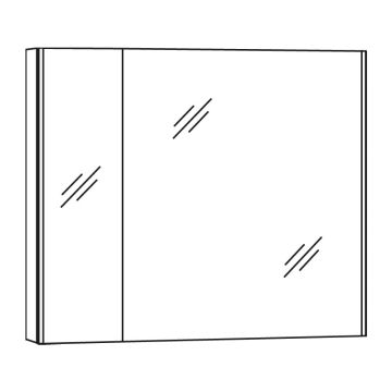 Marlin Bad 3250 Spiegelschrank 80 cm