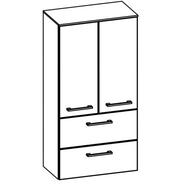 Marlin 3280cara Mittelschrank - 60 cm Skizze