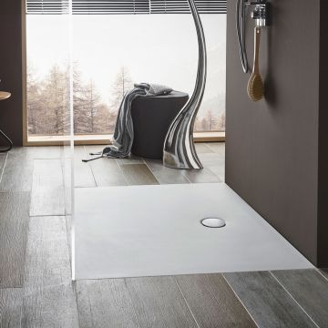 Mauersberger Isca Rechteck superflach mit Sanitäracryl 100x100 Milieu