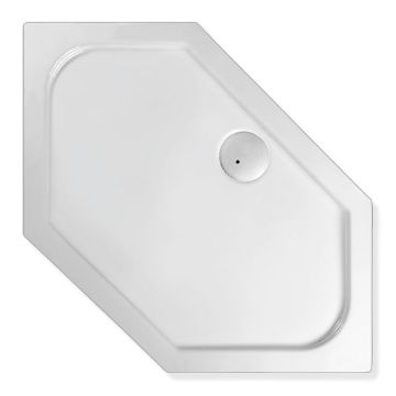 Mauersberger Cissus Spezialform Sechseck Duschwanne 90/45 flach