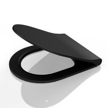Nordholm Maresol WC Sitz mit Absenkautomatik, Softclose, Schwarz matt