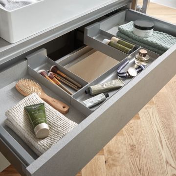 Nobilia Zubehör Einteilung - Ordnungssystem - aus Kunststoff, grau