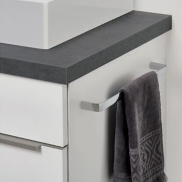 Nobilia Zubehör Handtuchhalter - zur Montage am Korpus, Chrom Glanz