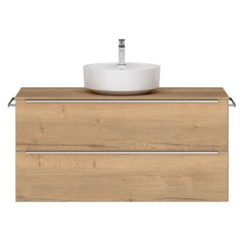 Nobilia On Top Keramik-Aufsatzwaschtisch mit Unterschrank Set 120 cm