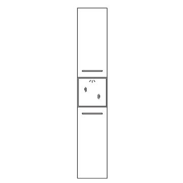 Pelipal Cassca Hochschrank - 30 cm