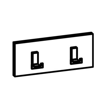 Pelipal Neutrale Einzelmöbel Handtuchhaken 30 cm Skizze