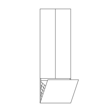 Pelipal PCON Hochschrank 60 cm Skizze