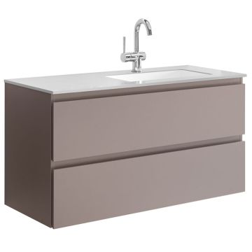 Pelipal PCON Krion-Waschtisch mit Unterschrank Set 106 cm