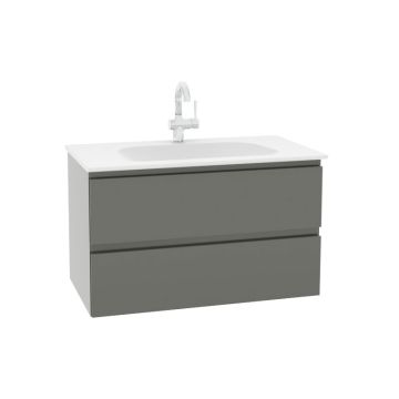 Pelipal PCON Mineralmarmor-Waschtisch mit Unterschrank 92 cm